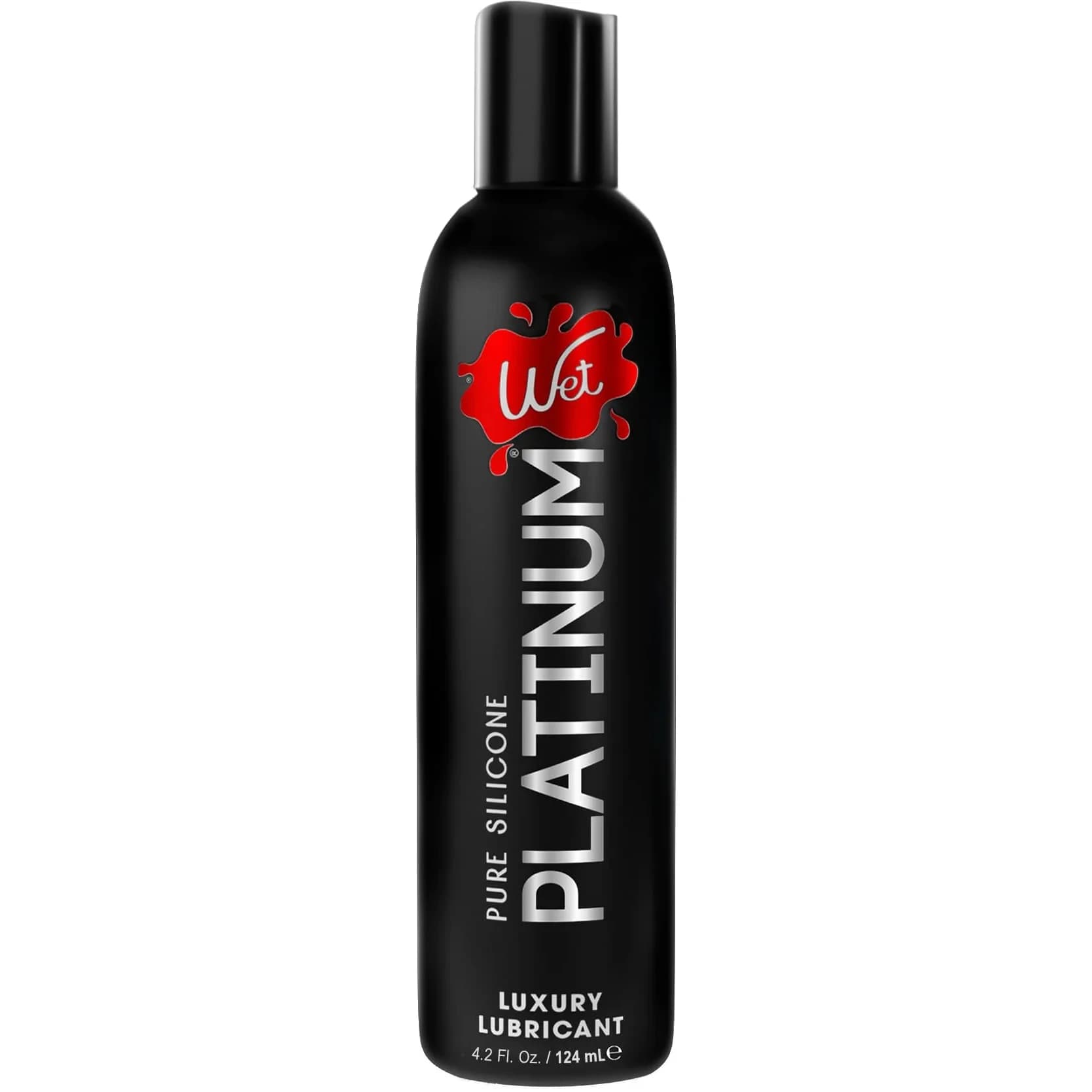 Wet Platinum Silicone-Based Personal Lubricant 126ml (4.2 Fl Oz) | Hypoallergenic, Long-Lasting Glide - main product image