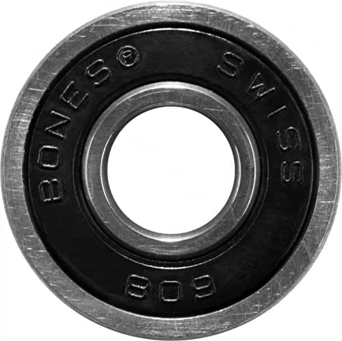 Bones Swiss Skate Bearings (7mm, 16 Pack) | Swiss Precision, Skate Rated, Removable Rubber Shield thumbnail 2