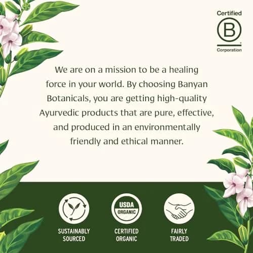 Banyan Botanicals Organic Triphala Tablets - Gentle Daily Digestion & Colon Support - 90 Tablets, Vegan, Non-GMO | Detox & Gut Microbiome Support thumbnail 8