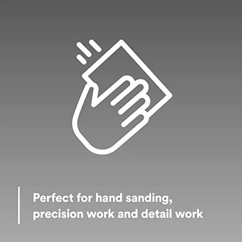 3M Softback Sanding Sponge 02602 4 1/2 x 5 1/2 in | Superfine Grit, Fast Cutting, Waterproof for Precision Hand Sanding thumbnail 5