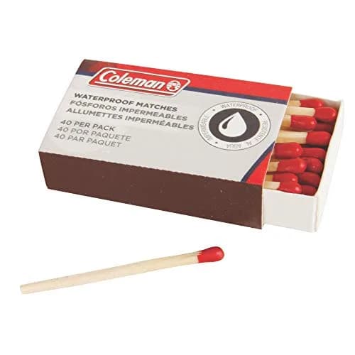 Coleman Waterproof Matches 4 Pack | Extra-Large Match Heads, Waterproof Strike Surface (2.2" x 1.4" x 0.8") thumbnail 2