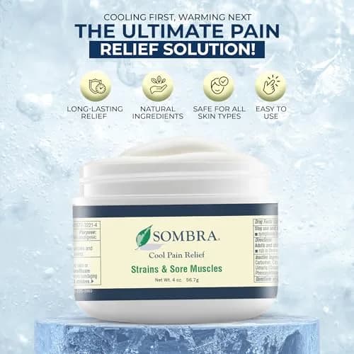 Sombra Cool Pain Relief Gel 4 oz | Targeted Cooling Relief for Sore Muscles & Sprains thumbnail 2