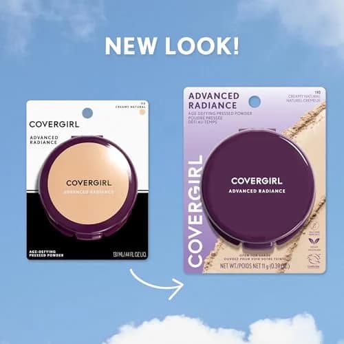 COVERGIRL Advanced Radiance Pressed Powder, Natural Beige 11g (0.39 oz) | Dermatologically Tested for Sensitive Skin thumbnail 5