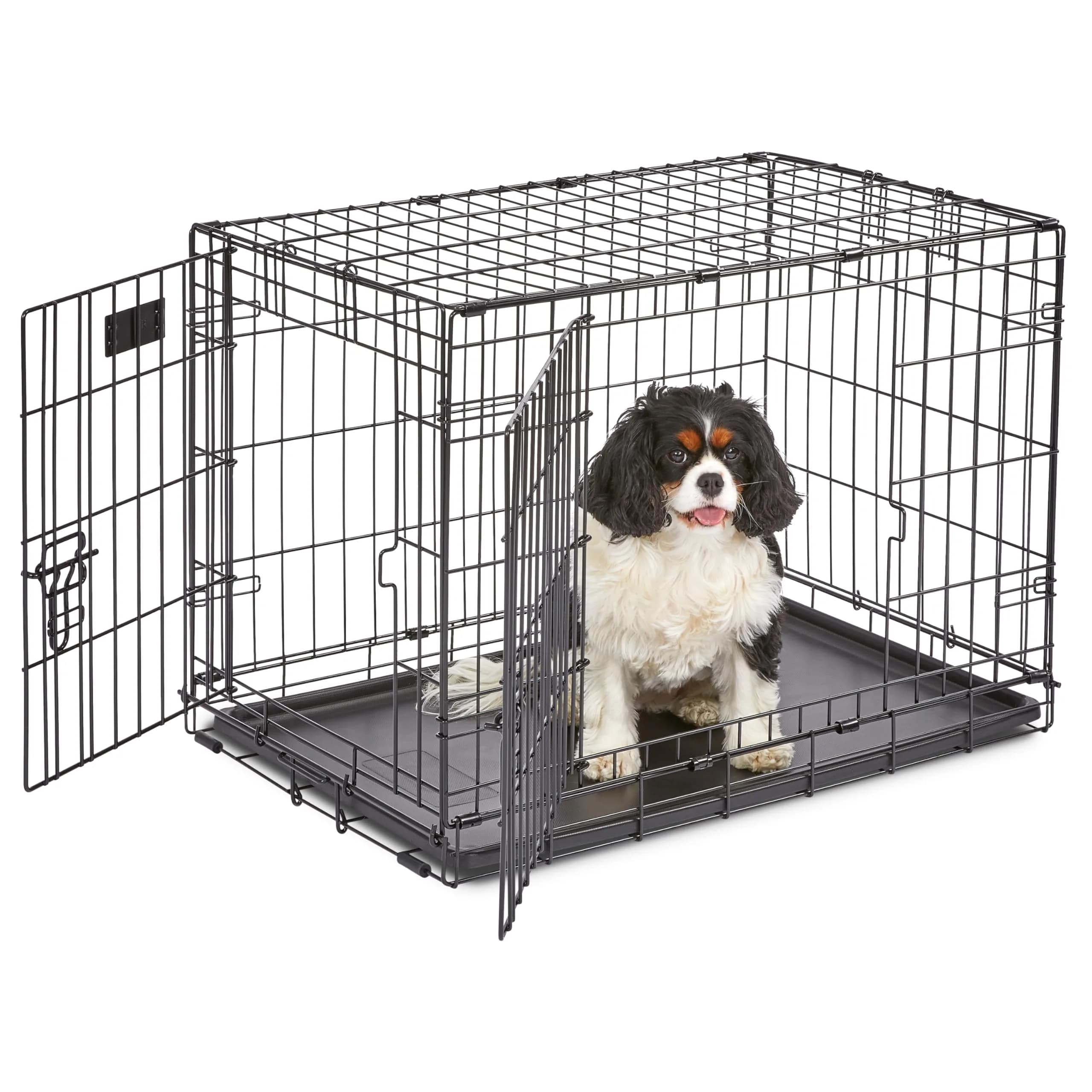 MidWest 30-Inch Double Door iCrate for Medium Breeds 21-40 lbs | Secure, Foldable & Durable - main product image