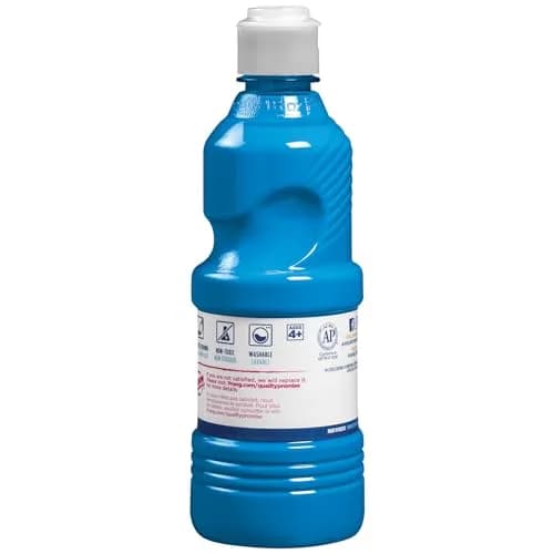 Prang Washable Tempera Paint, Turquoise, 16 Fl Oz. | Vibrant, Non-Toxic & Washable for Kids & Art thumbnail 2