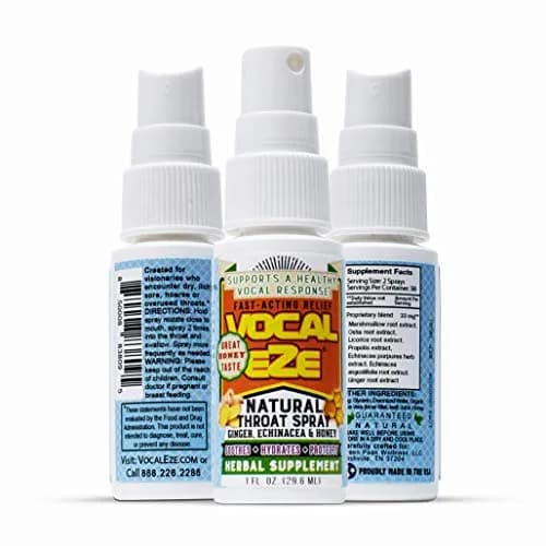 Vocal Eze Natural Medication Throat Spray 30ml (1 Fl Oz) | Artist-Endorsed Herbal Immune Support thumbnail 1