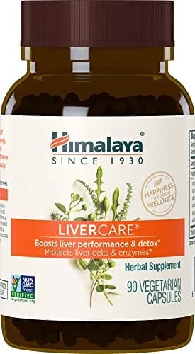 Himalaya LiverCare Herbal Supplement 375 mg (90 Capsules) | Promotes Liver Detox & Bile Production thumbnail 1