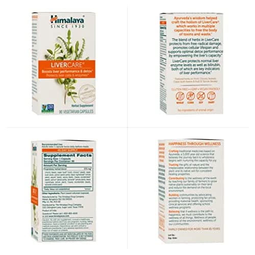 Himalaya LiverCare Herbal Supplement 375 mg (90 Capsules) | Promotes Liver Detox & Bile Production thumbnail 6