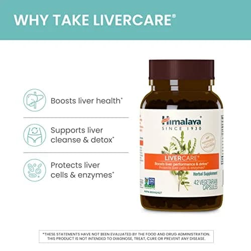 Himalaya LiverCare Herbal Supplement 375 mg (90 Capsules) | Promotes Liver Detox & Bile Production thumbnail 3