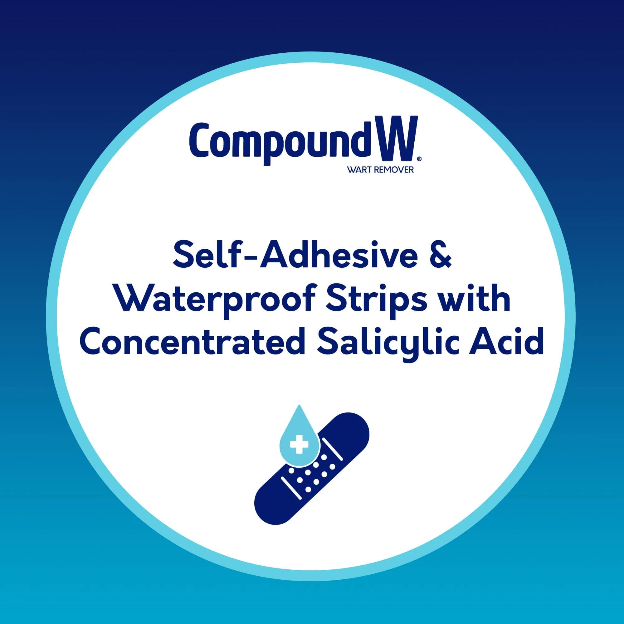 Compound W Wart Remover Maximum Strength One Step Pads with Salicylic Acid, 14 Medicated Pads | Salicylic Acid Wart Removal Medication thumbnail 3