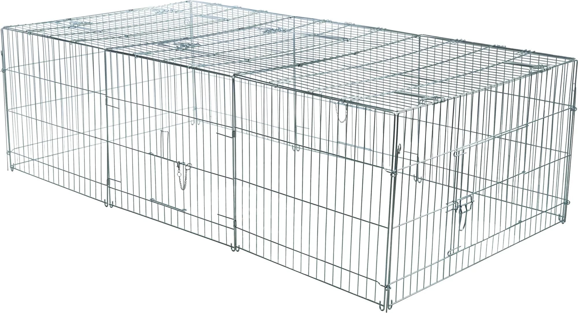 TRIXIE Rabbit Cage - 55 cu. ft., Outdoor Pen Extends Rabbit Hutch and Chicken Coops, Ideal for Small Animals - main product image