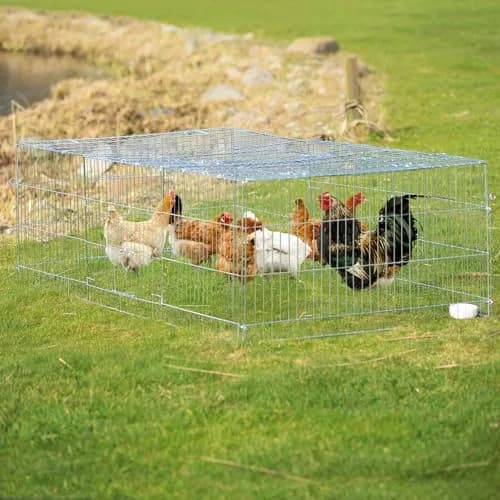 TRIXIE Rabbit Cage - 55 cu. ft., Outdoor Pen Extends Rabbit Hutch and Chicken Coops, Ideal for Small Animals thumbnail 2