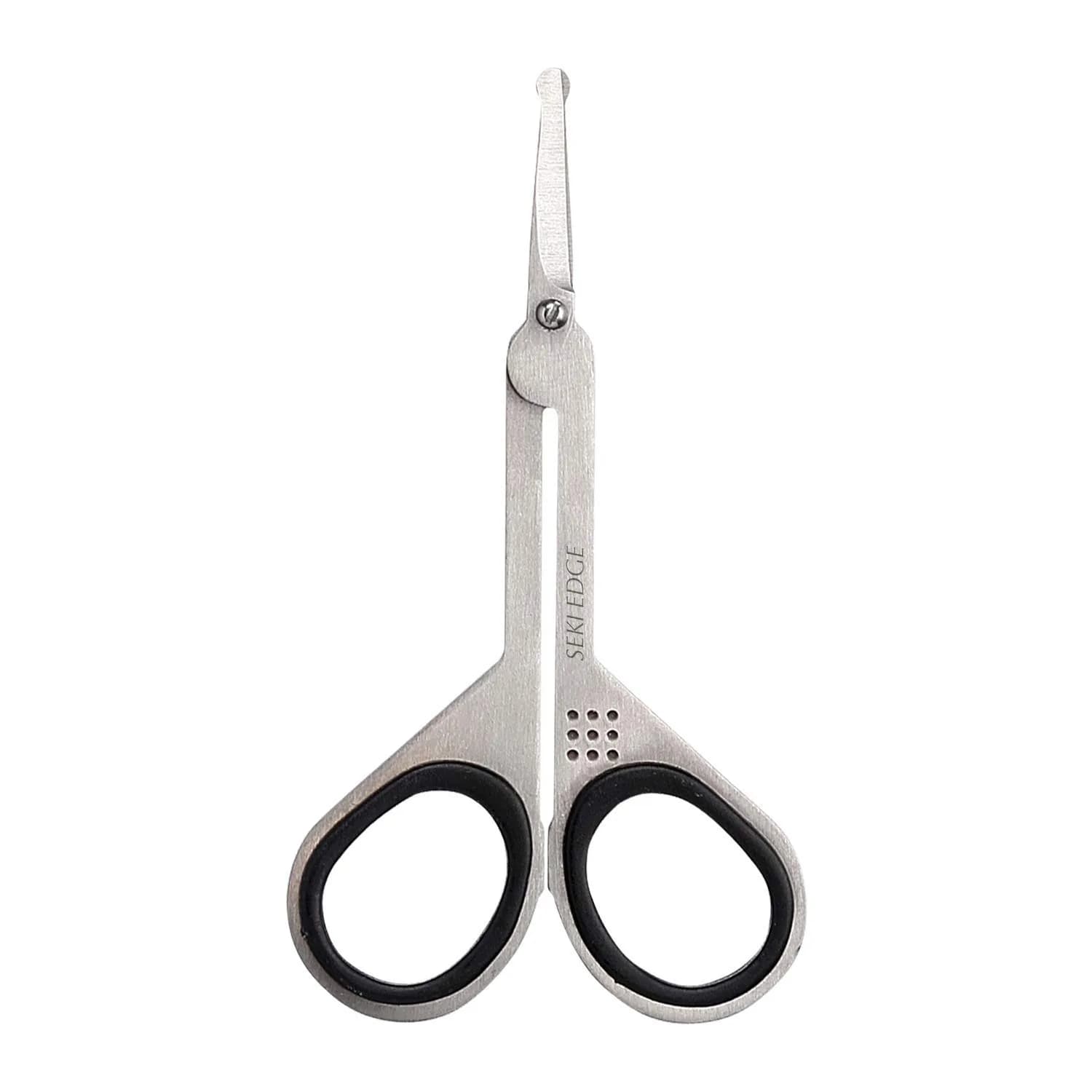 Seki EDGE Stainless Steel Nostril Scissors SS-908 | Rounded Tips for Safe Nose & Facial Hair Trimming - main product image