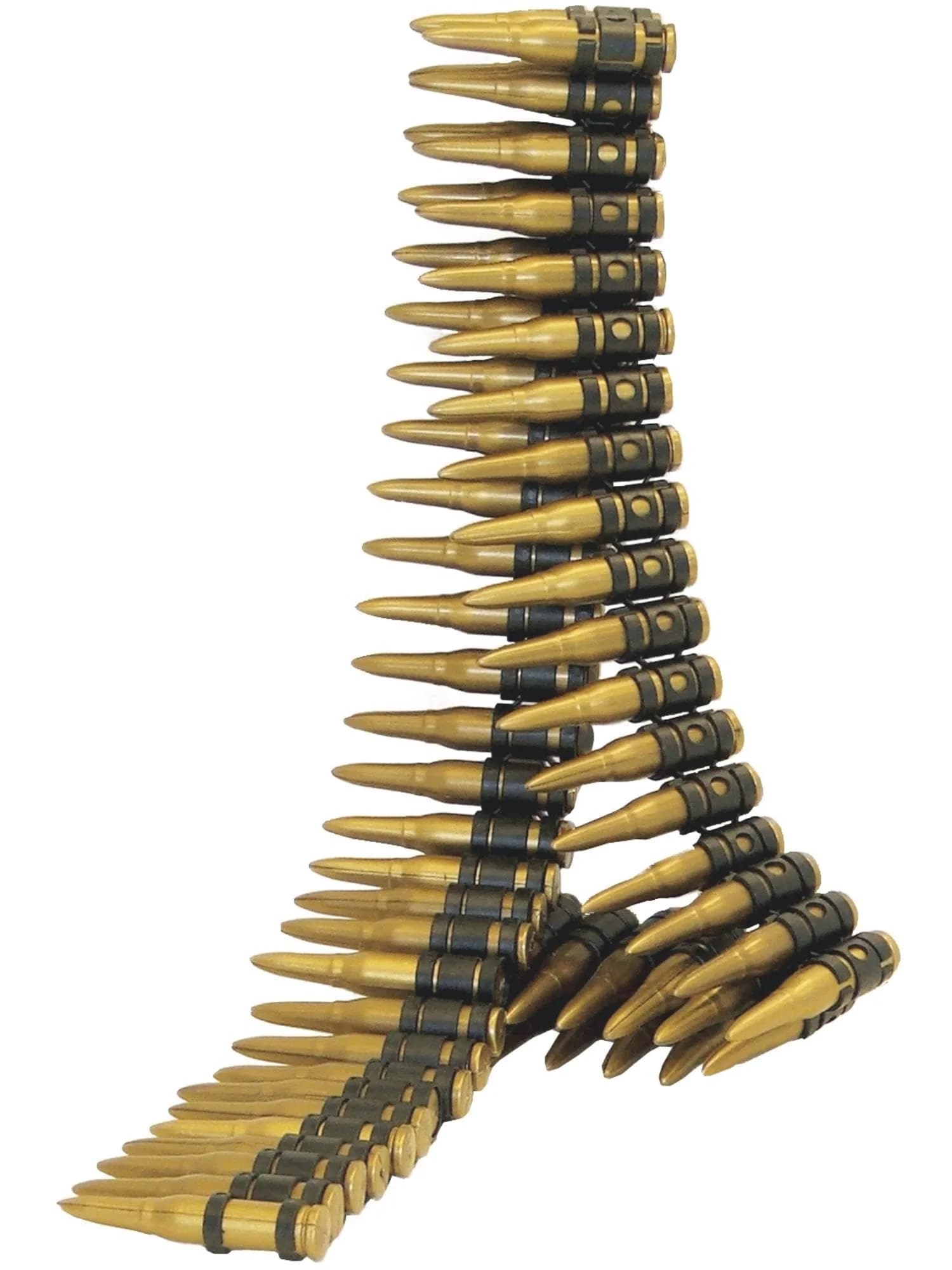 Smiffys Bullet Belt Gold 150 cm (59 in) | Costume Accessory for Men & Women - main product image