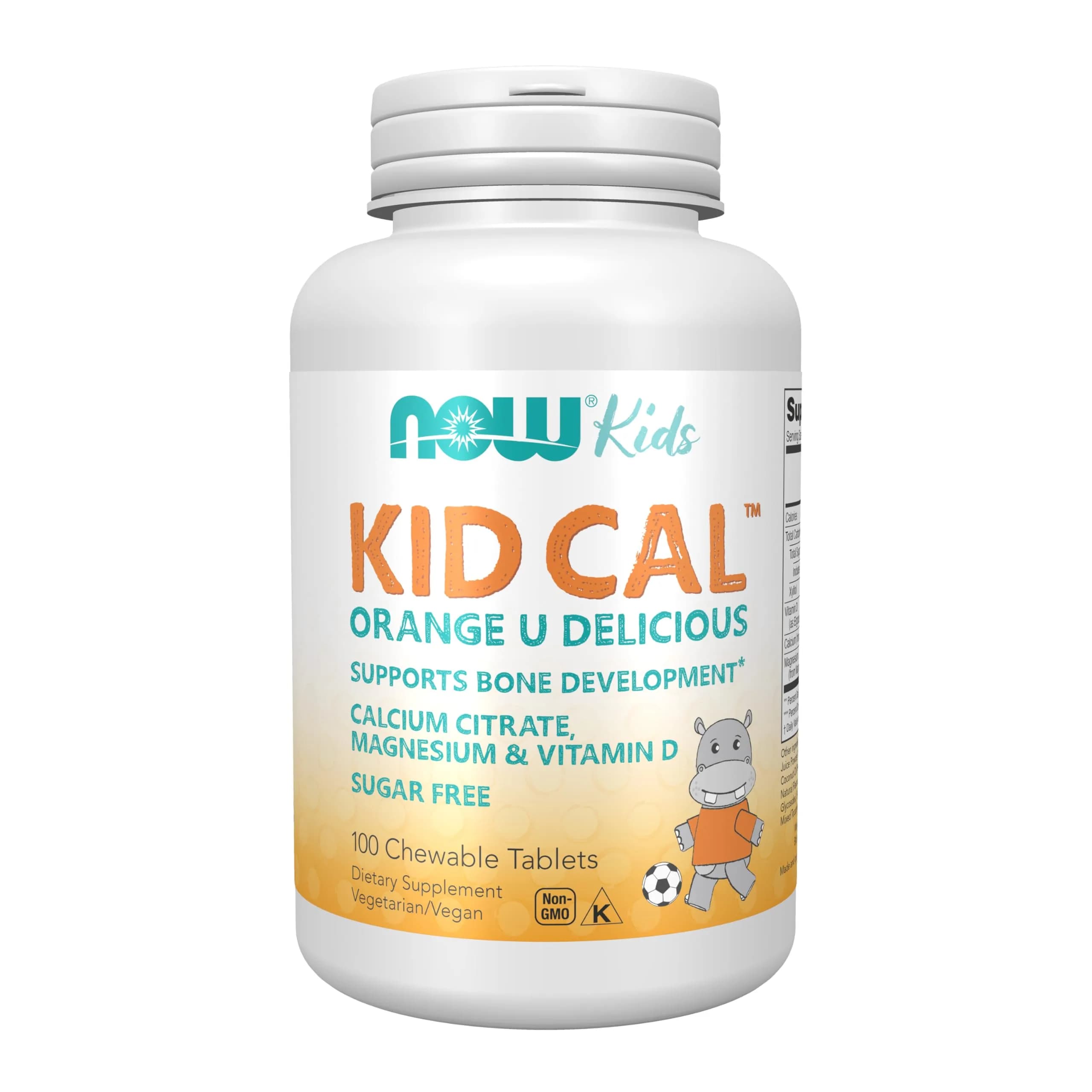 NOW Kid Cal Chewables 100 Count | Tasty Calcium & Vitamin D Support for Kids - main product image
