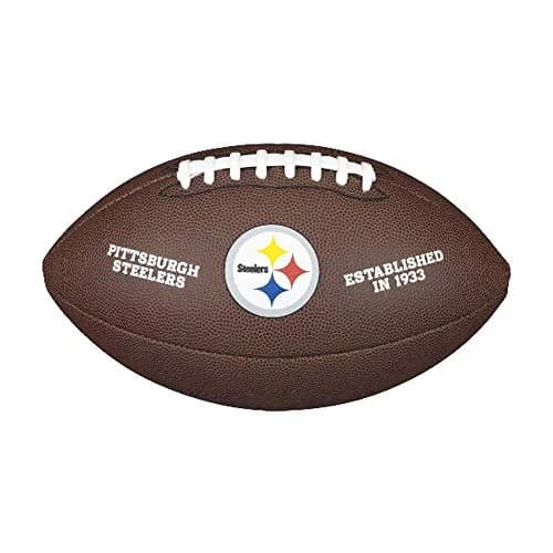 WILSON NFL Pittsburgh Steelers Official Team Logo Composite Football | 1 lb (0.45 kg) thumbnail 1