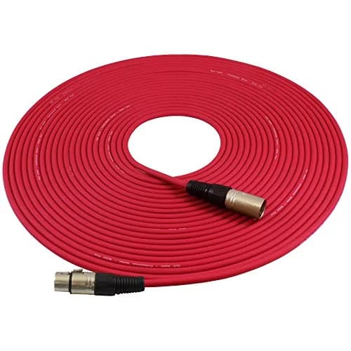 GLS Audio Mic Cable Patch Cord 50 ft | 6 Pack, Male to Female XLR, Heavy-Duty, Flexible, Stage & Studio thumbnail 2