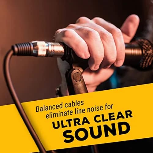 GLS Audio Mic Cable Patch Cord 50 ft | Heavy-Duty 2 Pack, Male to Female XLR for Stage & Studio thumbnail 8