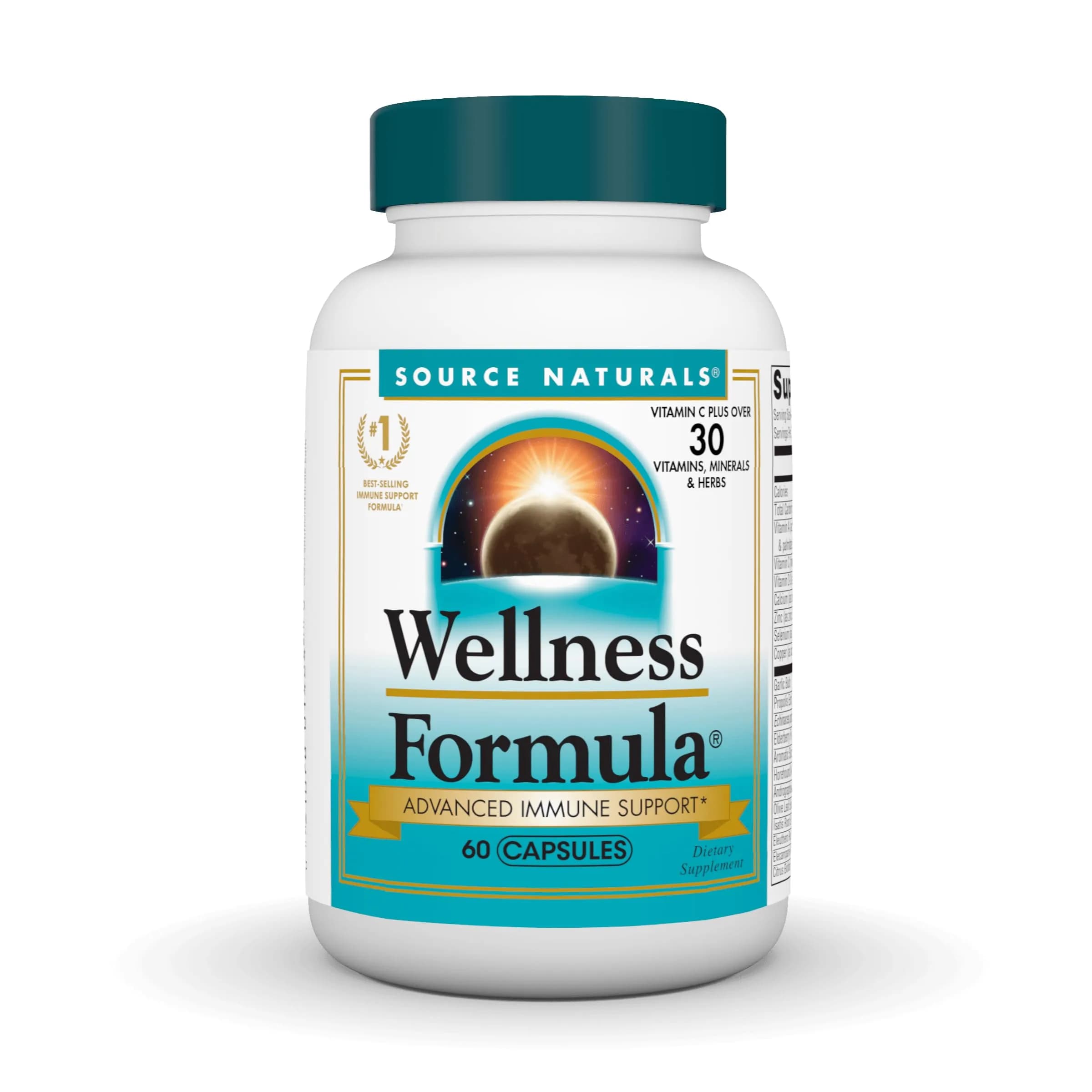 Source Naturals Wellness Formula, Advanced Immune Support - 60 Capsules | Herbal & Vitamin Defense - main product image