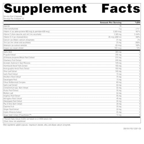 Source Naturals Wellness Formula, Advanced Immune Support - 60 Capsules | Herbal & Vitamin Defense thumbnail 2