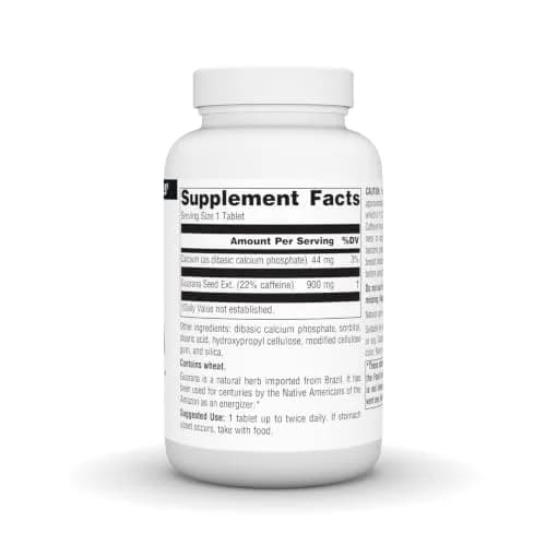 Source Naturals Guarana Energizer, 900 mg | Natural Brazil Herb for Energy & Focus thumbnail 3