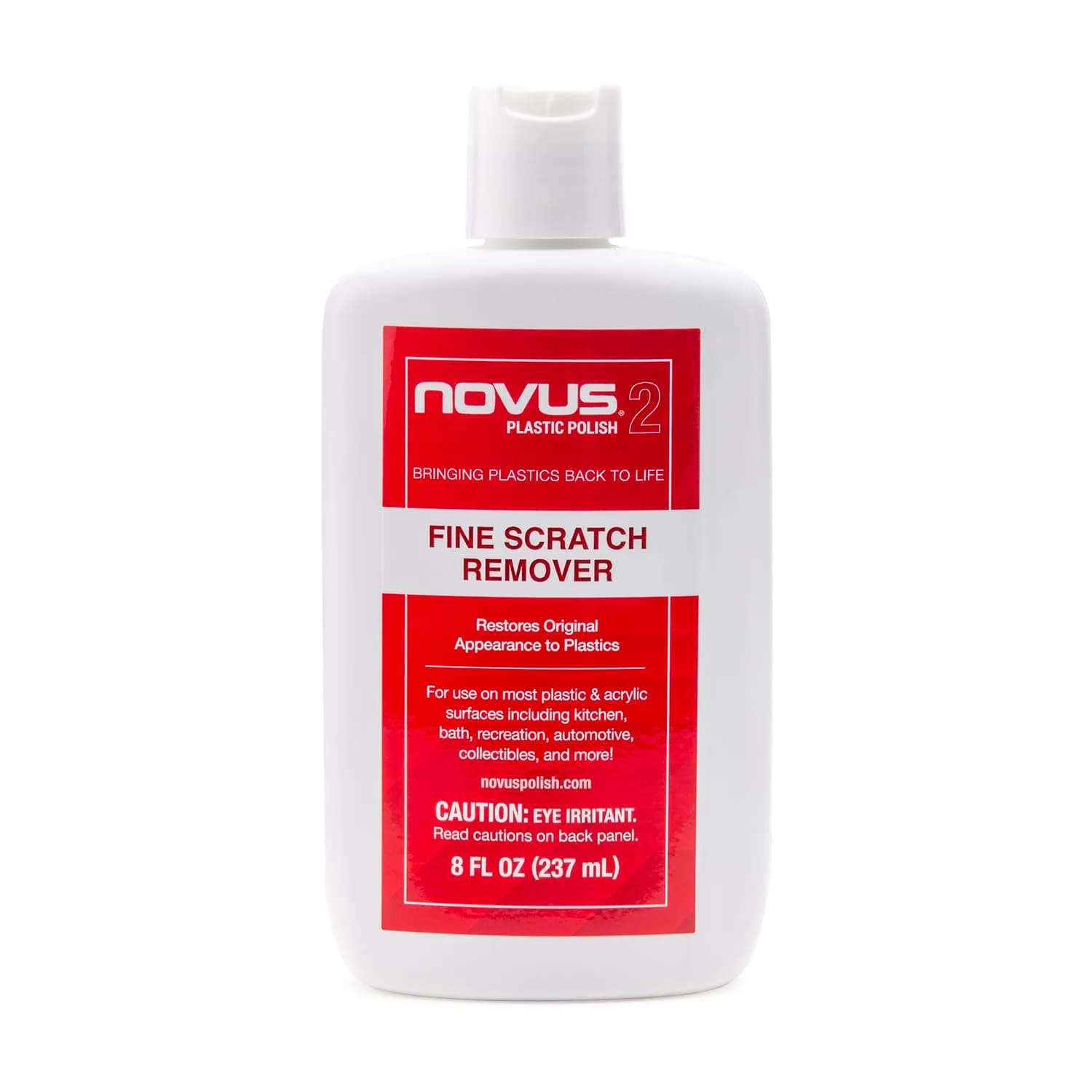 Novus Fine Scratch Remover #2 - 8 Ounce Bottle for Fine Scratches and Haze