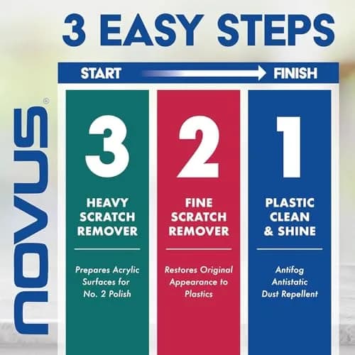 Novus Fine Scratch Remover #2 - 8 Ounce Bottle for Fine Scratches and Haze thumbnail 3