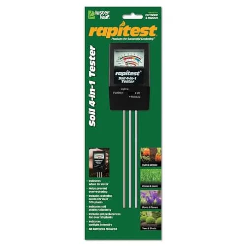 Luster Leaf 1818 Rapitest 4-in-1 Soil pH/Moisture/Fertility/Light Tester, Fertility thumbnail 1