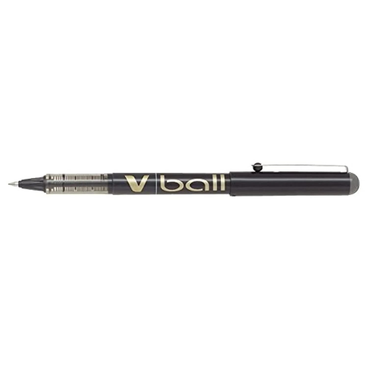 Pilot Vball 7 Liquid Ink Rollerball Pen 0.7mm Tip, Red (Box of 12) | Smooth Ink Flow — Black