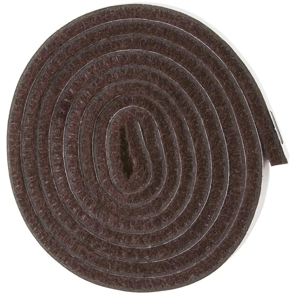 SOFTTOUCH Heavy Duty Felt Strip Roll 1.27cm x 152cm (1/2" x 60") | Protects Hard Floors & Furniture
