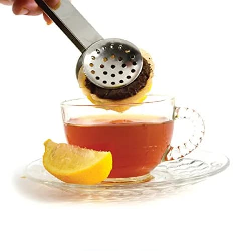 Norpro Stainless Steel Round Tea Bag Squeezer | 16cm, No Drips, No Mess thumbnail 2