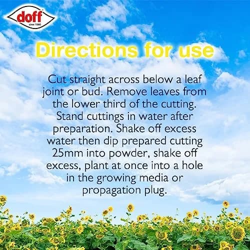 Doff Hormone Rooting Powder Plant & Cuttings 75g | Promotes Strong Roots All Year thumbnail 6