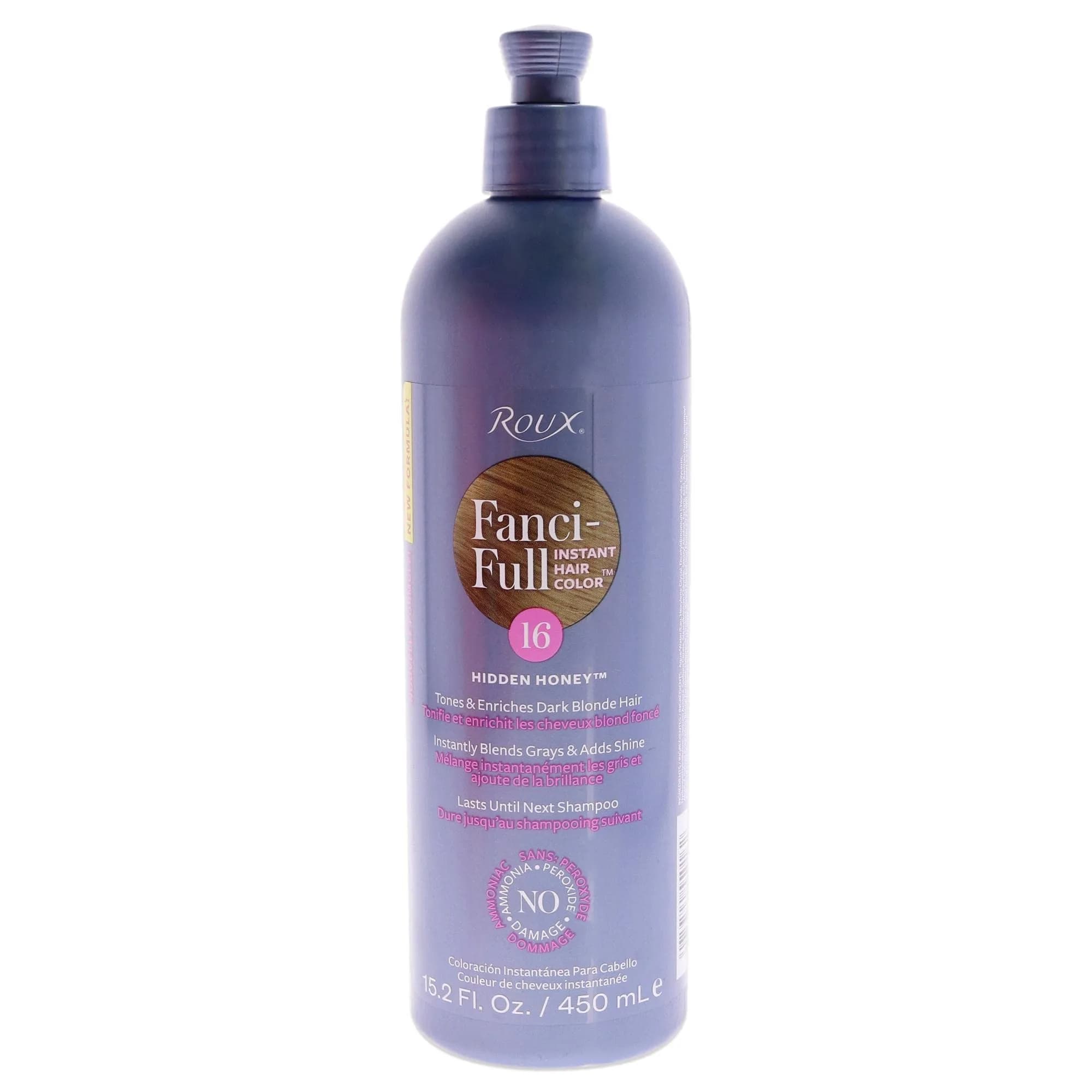 Roux Fanci-Full Instant Hair Color Rinse Silver Lining 378.54ml (15.2 Fl Oz) | Temporary Gray Blending — Hidden Honey