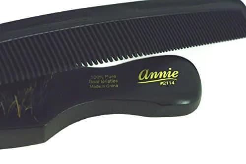 Annie Mini Pocket Combo Brush #2114 Natural Boar Bristles Hair Comb 17cm (6.7in) | Detangles & Smoothes Hair thumbnail 4