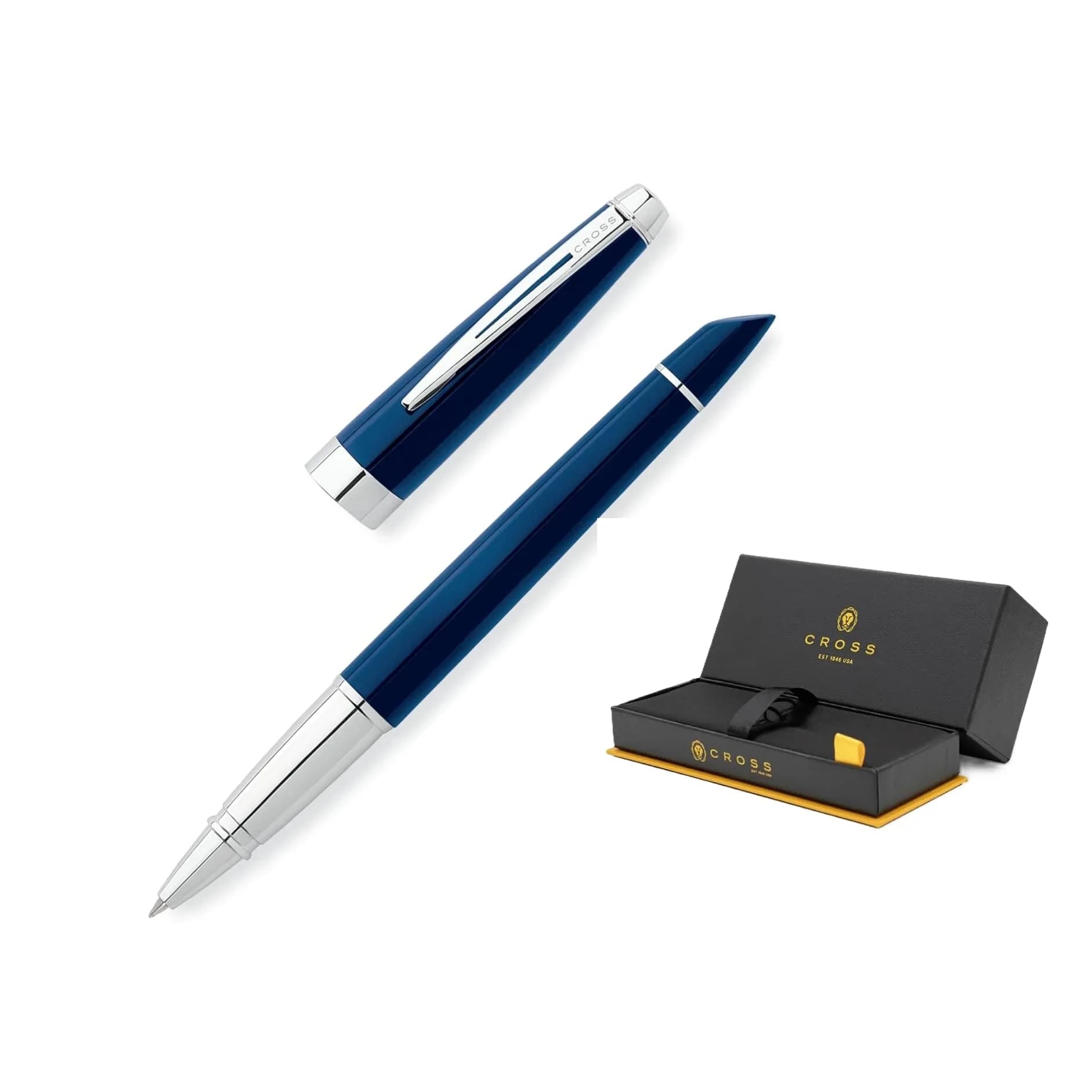 Cross Aventura Refillable Gel Ink Rollerball Pen, Medium Point, Onyx Black | Smooth Ink Flow for Professionals — Starry Blue