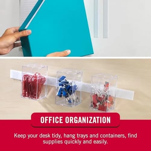 VELCRO Brand Sticky Back Strips | 4 Strips (3.5 x 0.75 In) Black | Hook and Loop Fasteners for Organization thumbnail 3