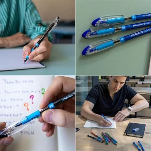 Schneider Slider Basic XB Ballpoint Pen 1.4mm Black Ink (10-Pack) | Smooth Viscoglide Ink Flow thumbnail 3