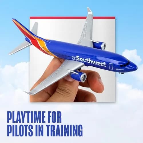 Daron Southwest Single Plane Die-cast Toy Model Airplane | Authentic Southwest Airline Replica for Kids & Collectors thumbnail 4