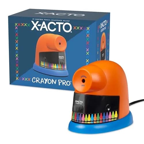 Elmer's Crayon Pro Electric Sharpener SafeStart 1 Count | Auto Peeling & Safety (112 words) thumbnail 1