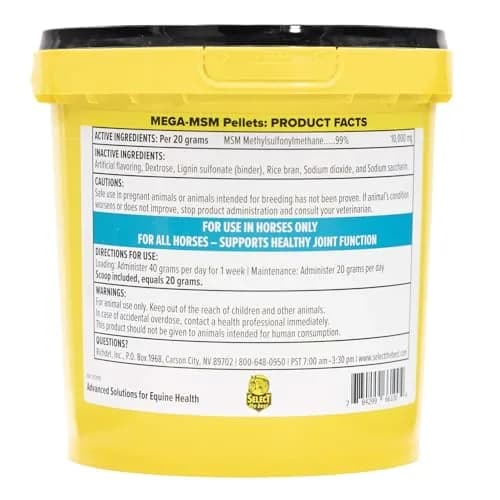 Select The Best Mega-MSM Pellets 10 lb | Supports Healthy Joints & Palatability thumbnail 2