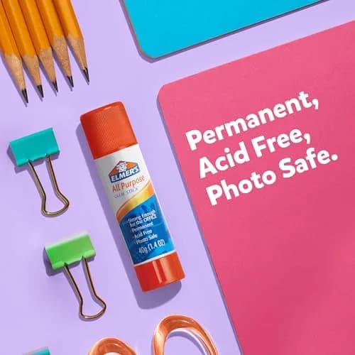 Elmer's All Purpose Glue Sticks, Washable & Non-Toxic, Clear, 22g, 12 Pack | Safe, Easy & Versatile for Crafts & School thumbnail 6