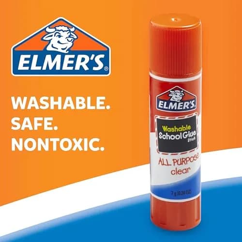 Elmer's All Purpose Glue Sticks, Washable & Non-Toxic, Clear, 22g, 12 Pack | Safe, Easy & Versatile for Crafts & School thumbnail 2