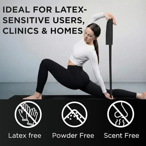 THERABAND Resistance Band Black Special Heavy 25-Yd Latex-Free | Custom Length for Strength & Rehab thumbnail 4