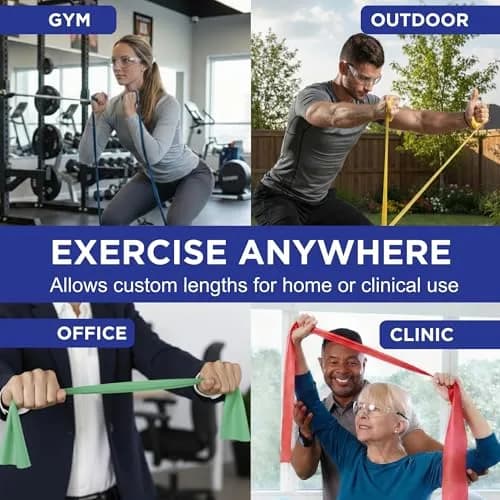 THERABAND Resistance Band Black Special Heavy 25-Yd Latex-Free | Custom Length for Strength & Rehab thumbnail 6
