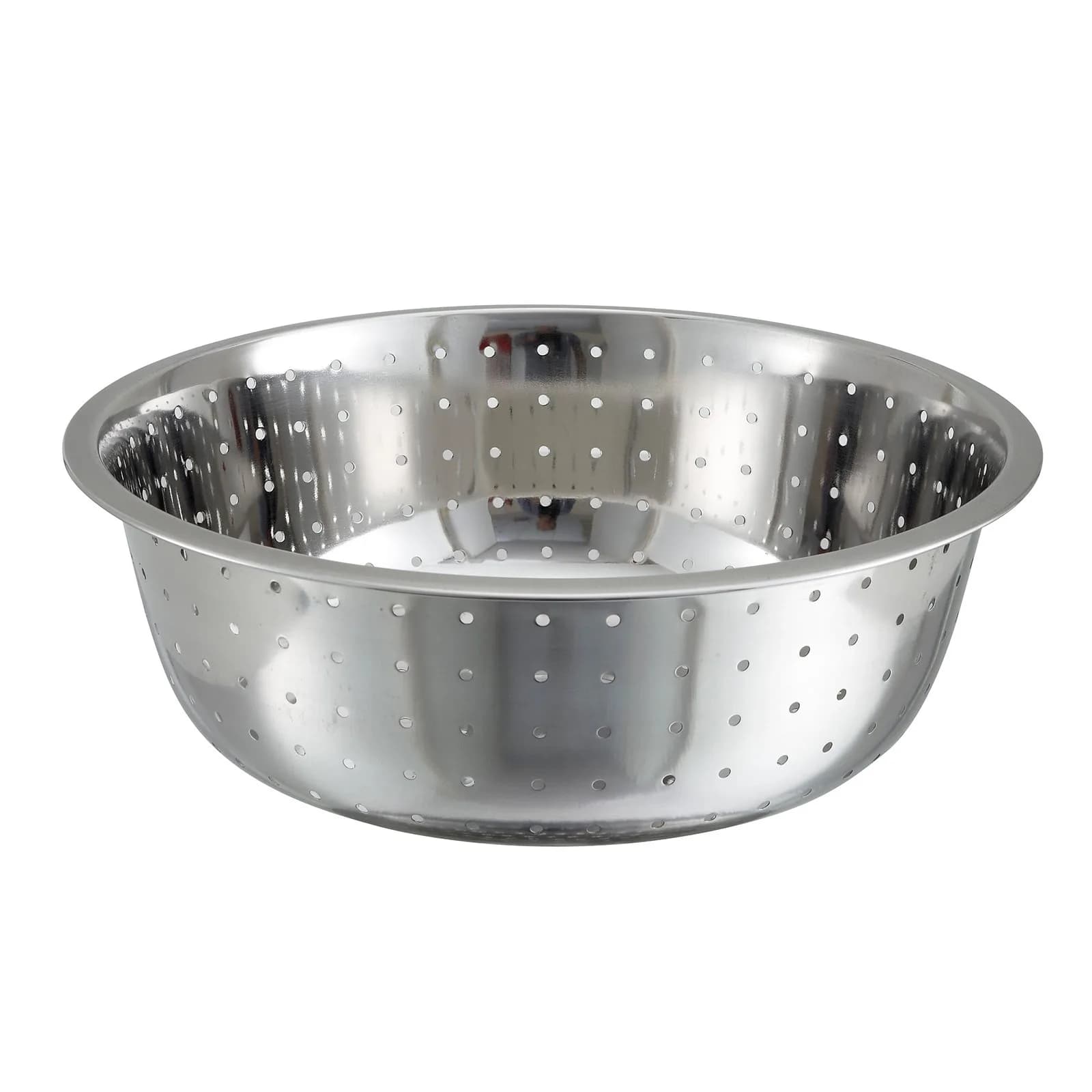 Winco Stainless Steel Chinese Colander 15" | Durable, Rust-Resistant Kitchen Essential - main product image