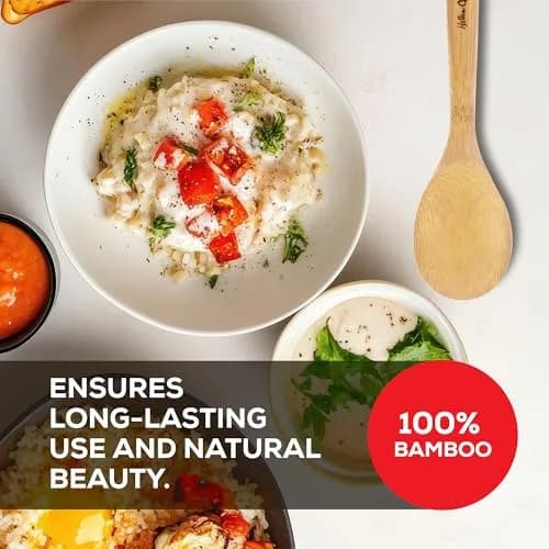 Helen's Asian Kitchen Bamboo Rice Paddle 9-Inch | Stir, Mix, Serve Rice & Mashed Potatoes thumbnail 5