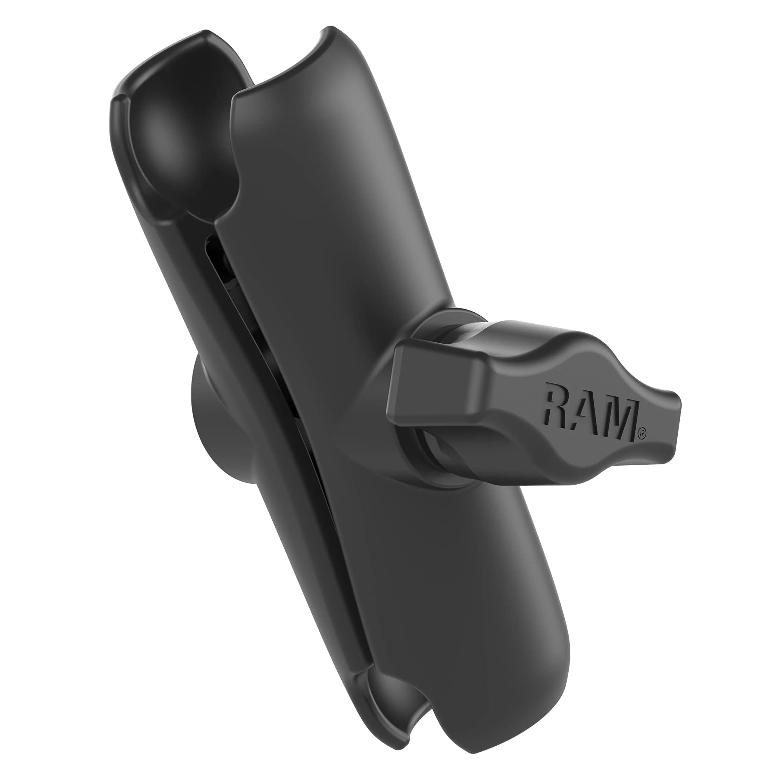 RAM MOUNTS Medium Double Socket Arm for B Size 1" Balls | Adjustable Marine-Grade Aluminum Mount (70-120c) - main product image