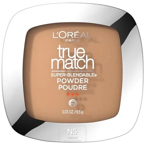 L'Oreal Paris True Match Super Blendable N5 Medium Oil-Free Powder Foundation | For Natural Finish thumbnail 1