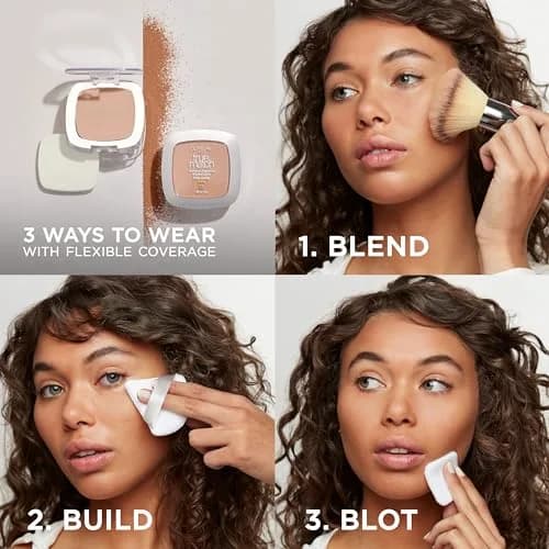 L'Oreal Paris True Match Super Blendable N5 Medium Oil-Free Powder Foundation | For Natural Finish thumbnail 4