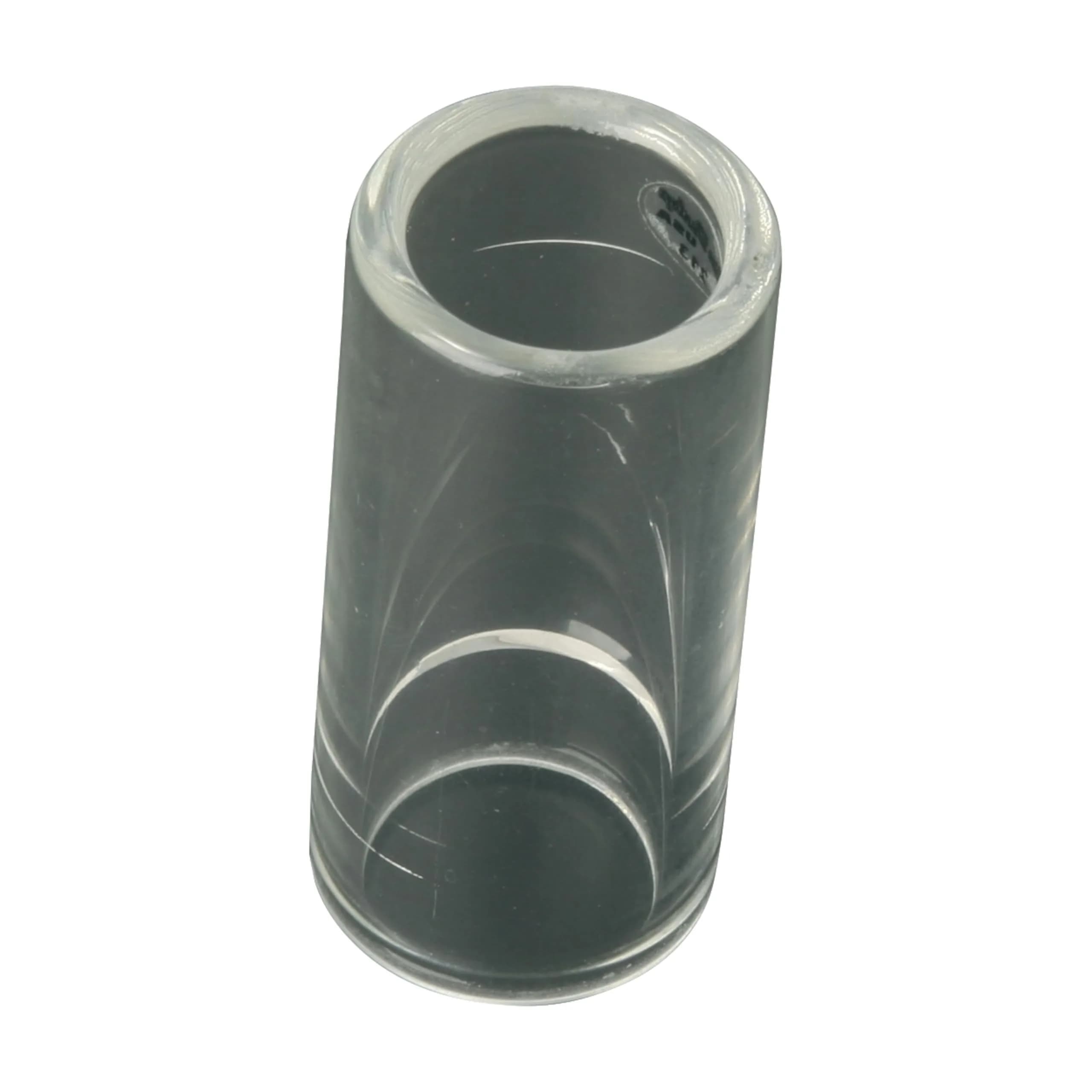Jim Dunlop Glass Regular Wall Medium Slide | Warm, Thick Tone for Guitar & Bass — Clear